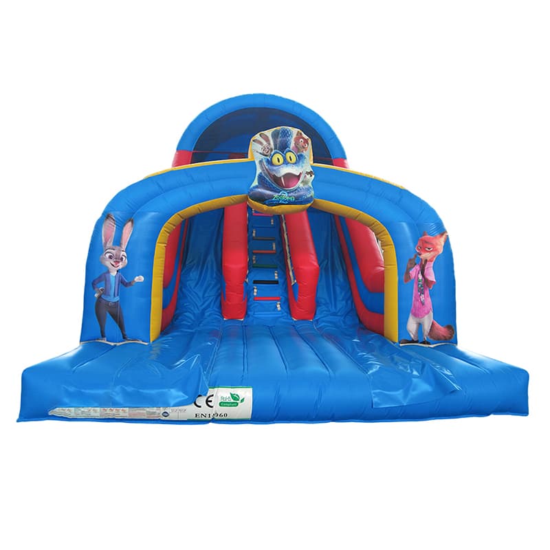 Popular Cartoon Themed Inflatable Dry Slide for Commercial Outdoor Use